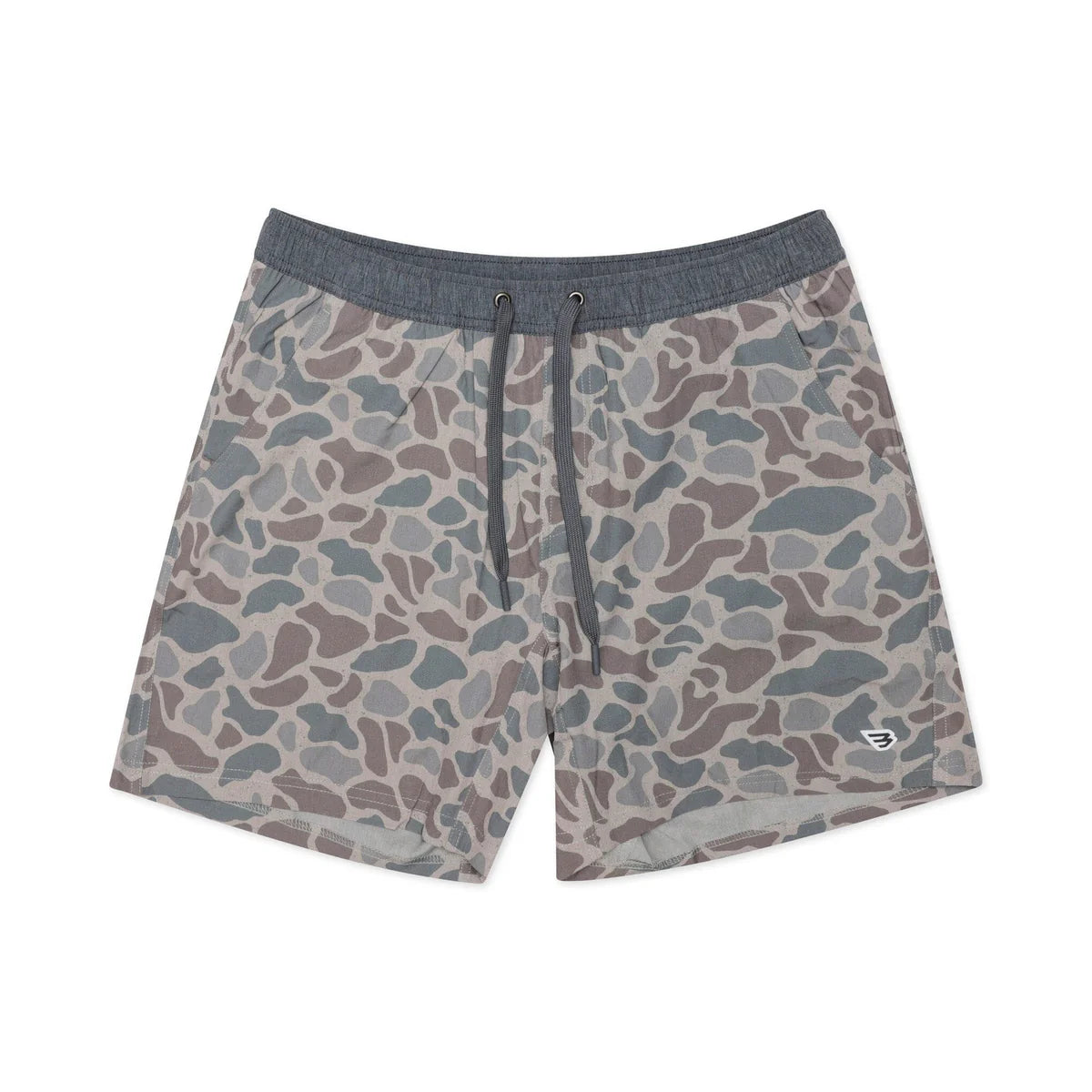 Athletic Short - Classic Deer Camo - Grey Liner 7"