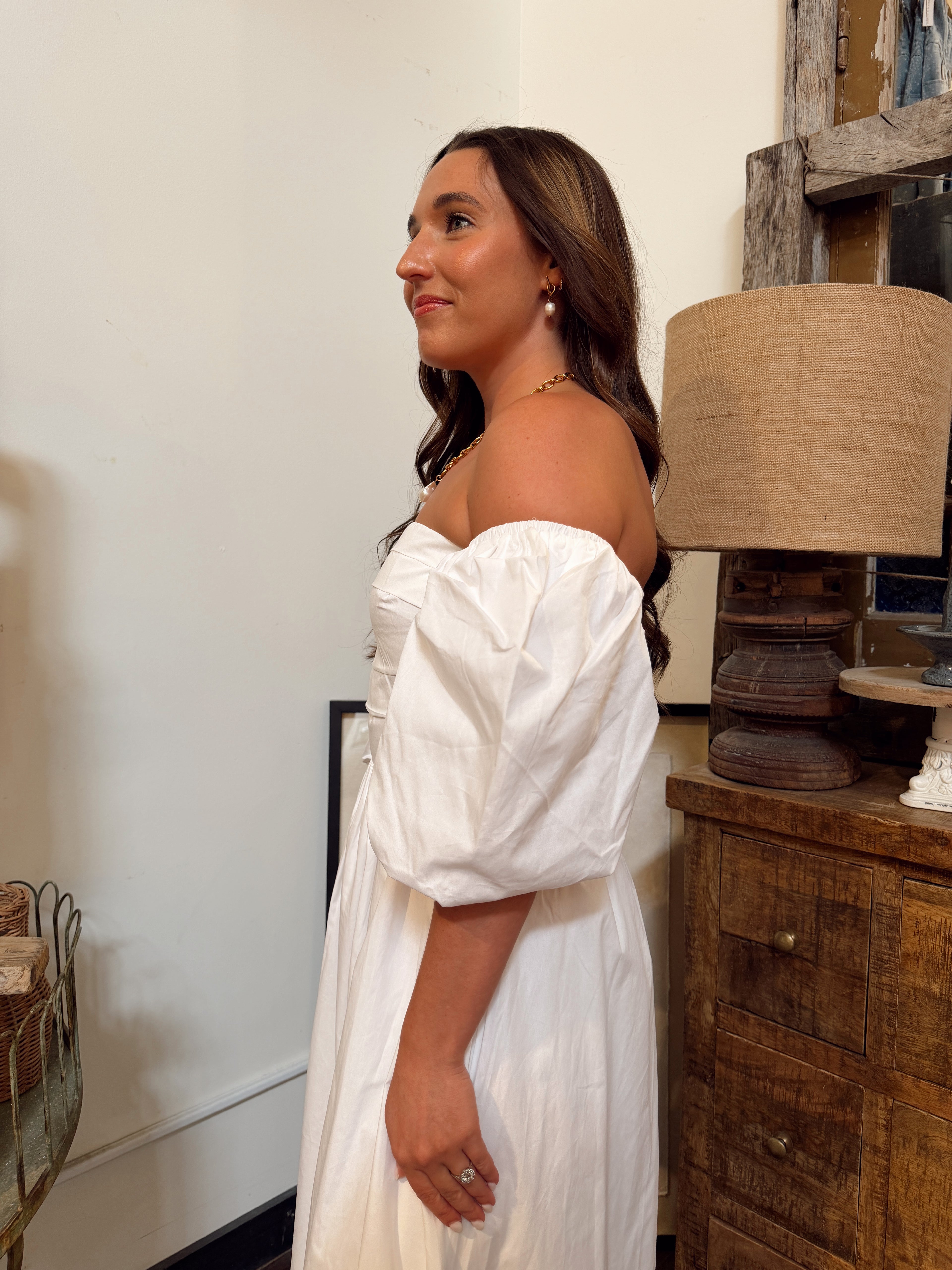 Off-the-Shoulder Maxi Dress