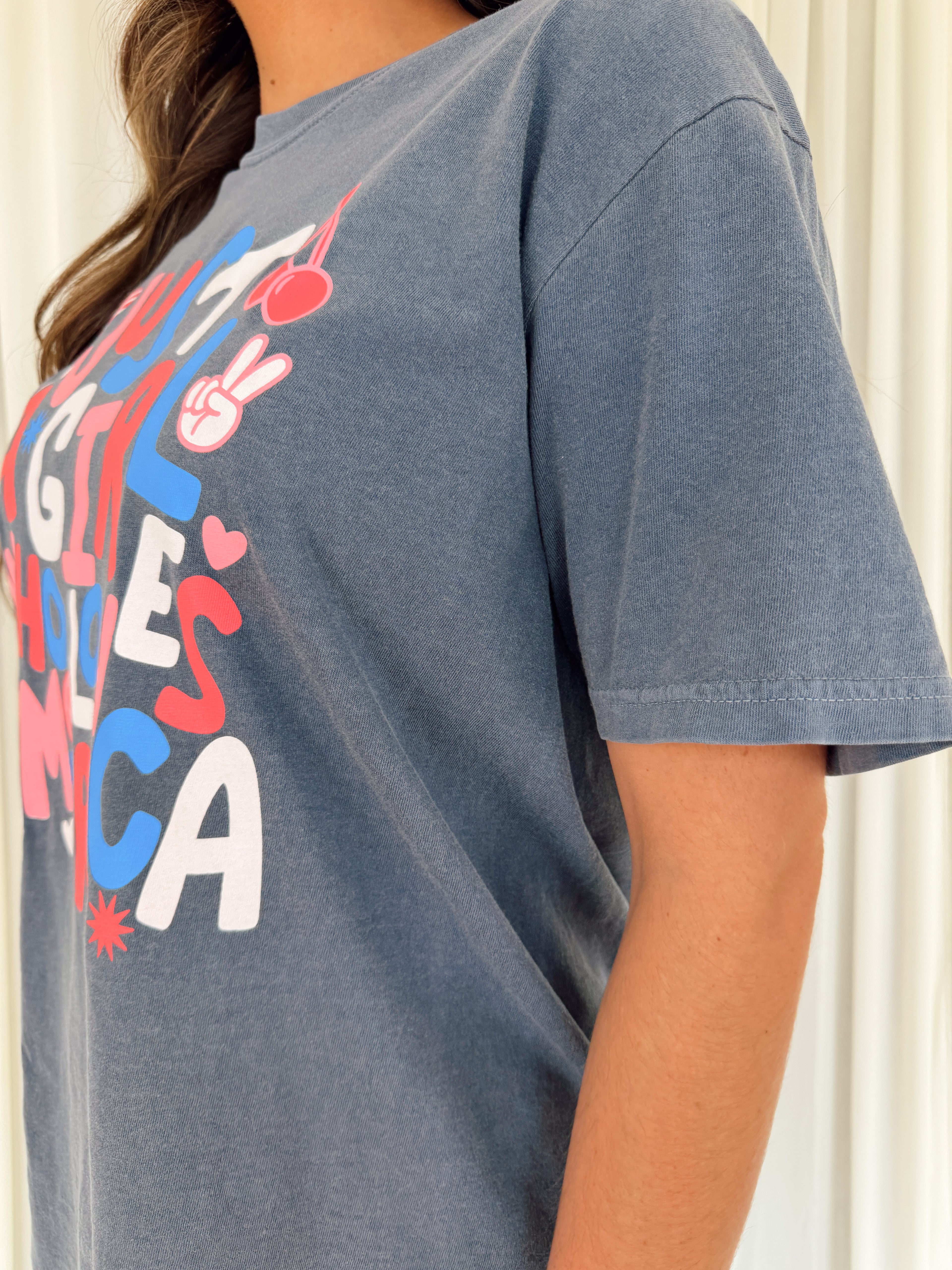 Just a Girl who Loves America Tee