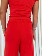 Mineral Washed Wide Leg Pants