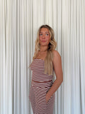 Striped Bandeau Top & Pants Set