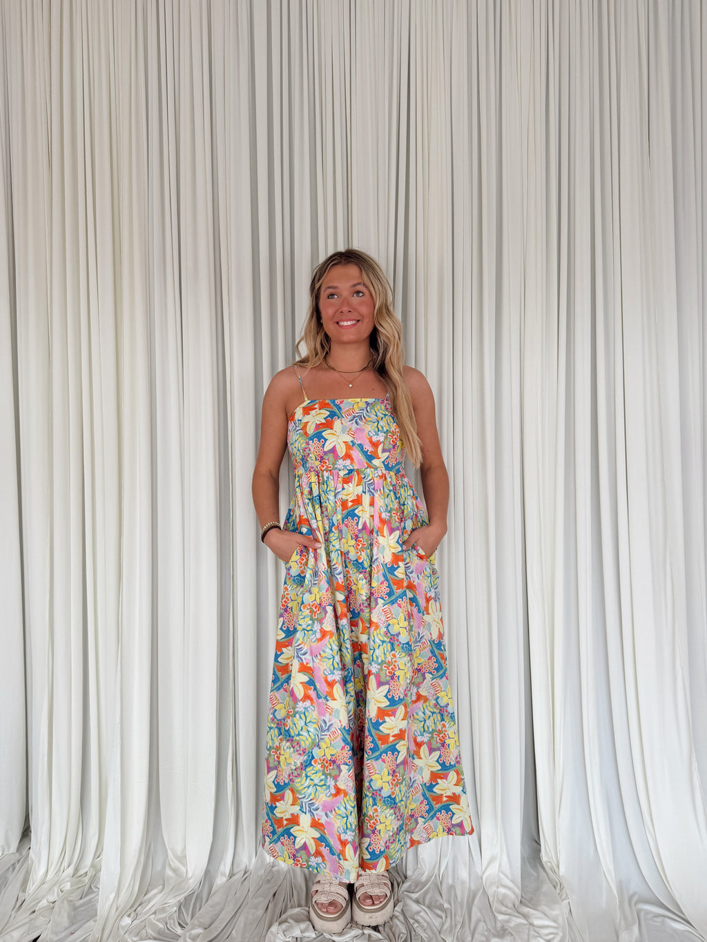 Tropical Garden Maxi Dress