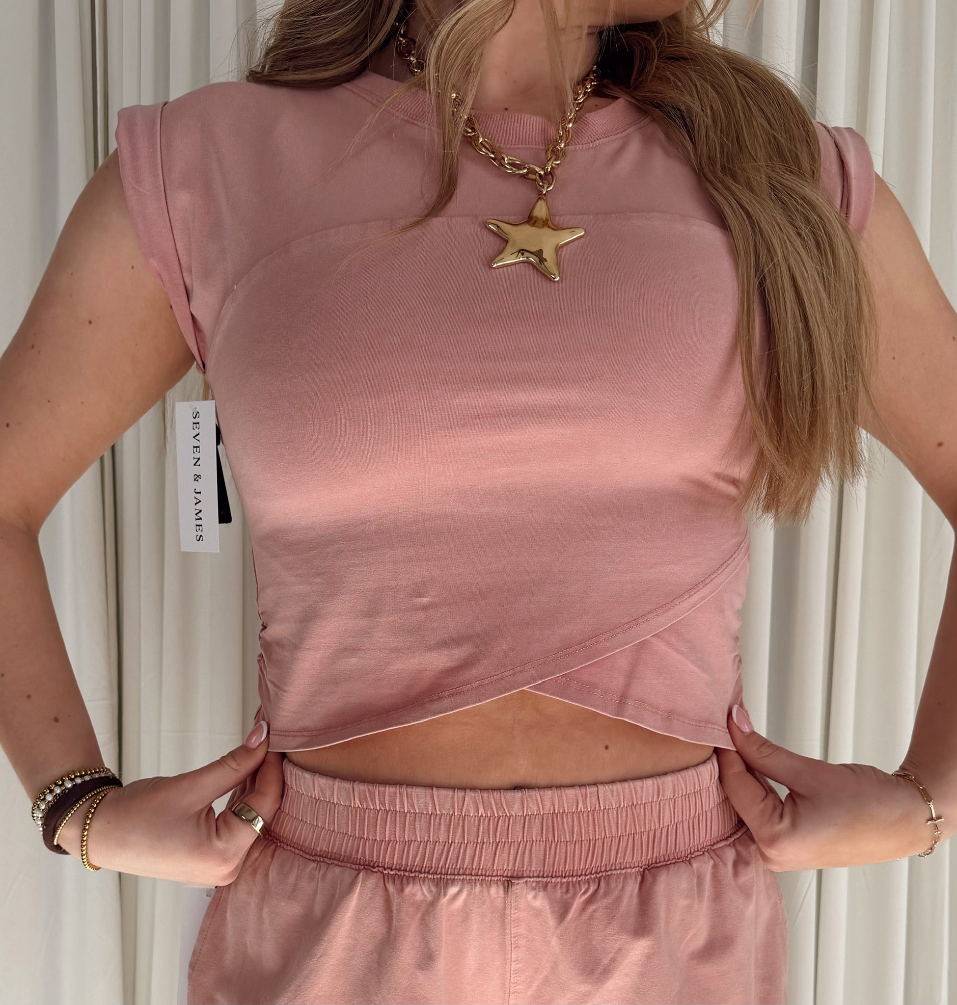 Short Sleeve Wrap Top