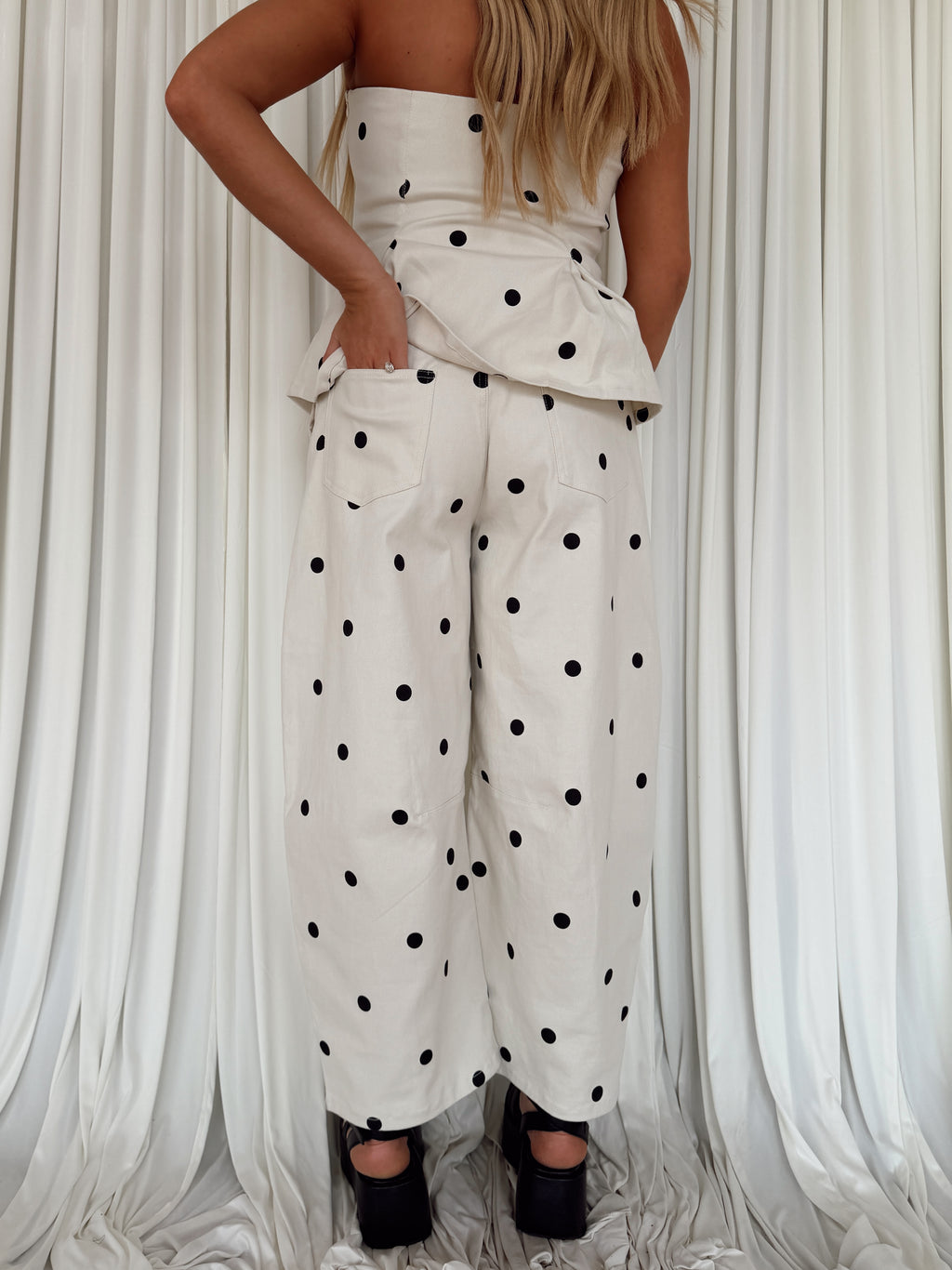 Polkadot Barrel Pants