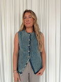 Button Down Denim Vest