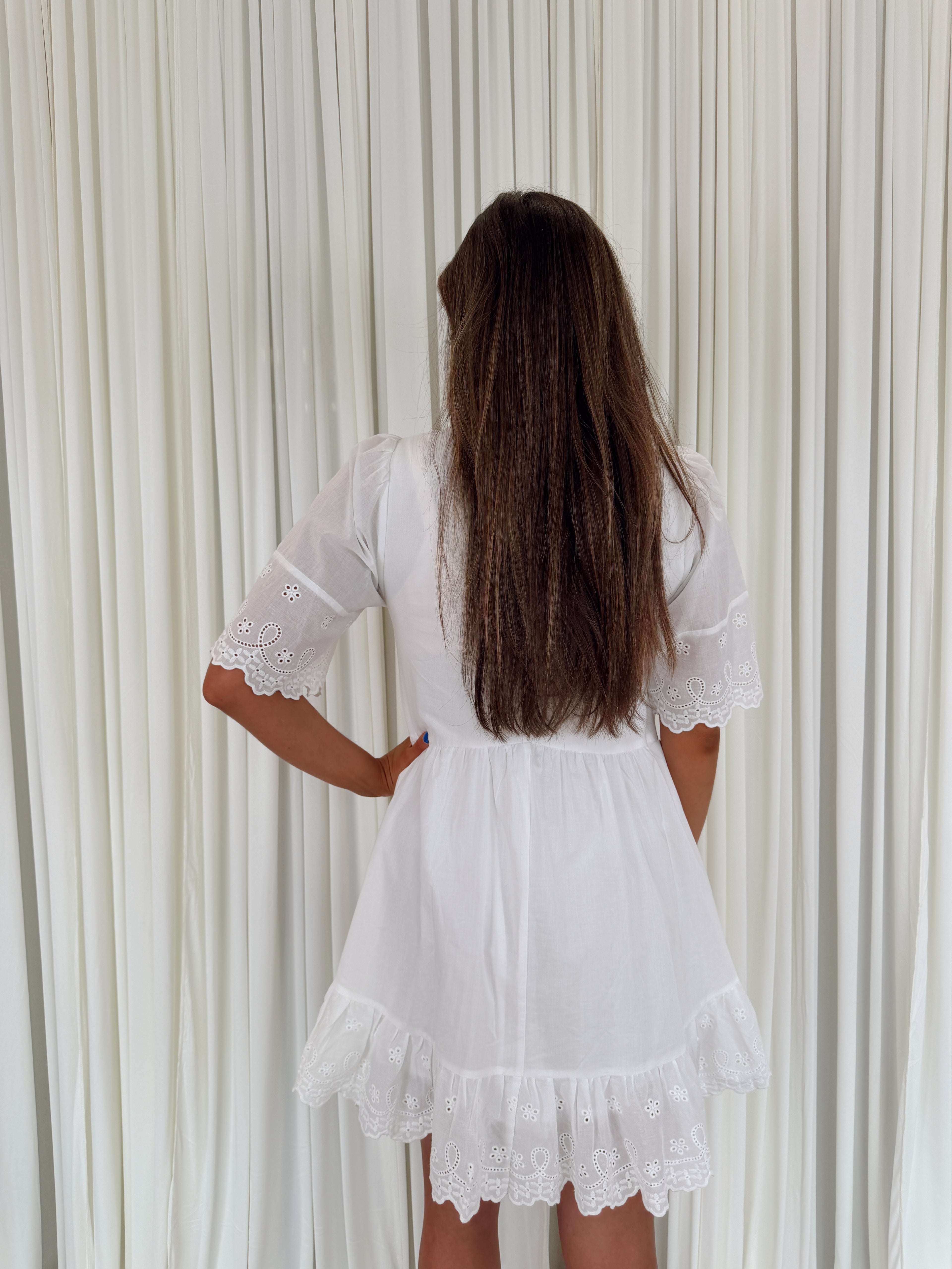 Eyelet Embroidery Detailed Mini