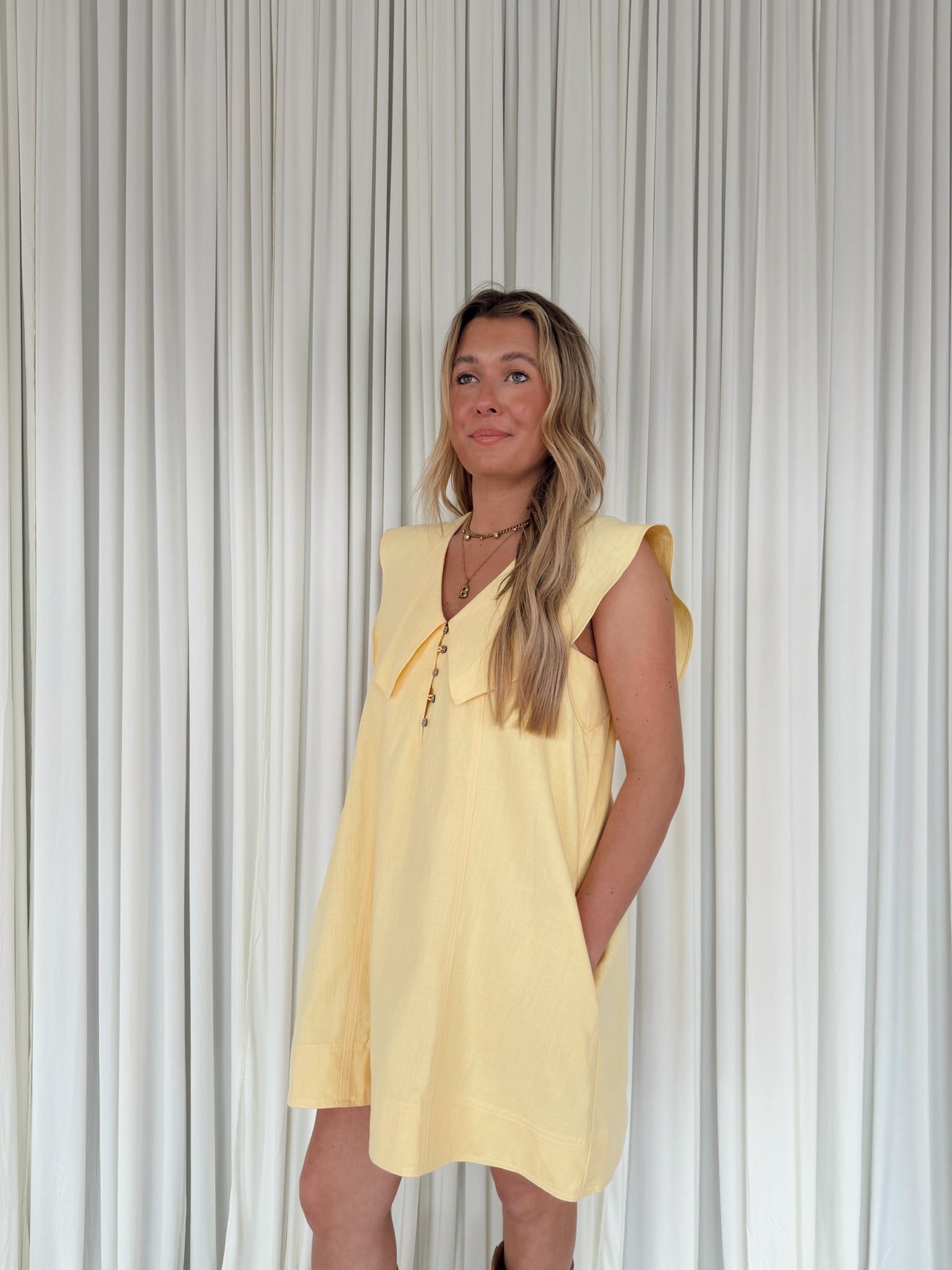 Sailor Collar Mini Dress