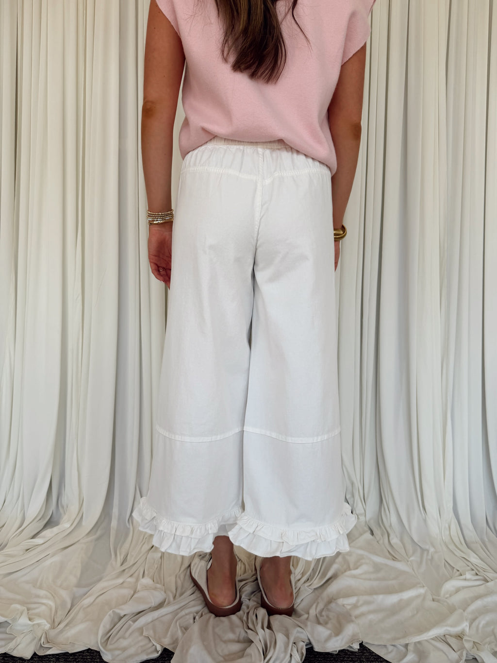 Ruffled Hem Pants