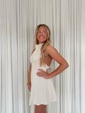 Cowl Neck Mini Dress