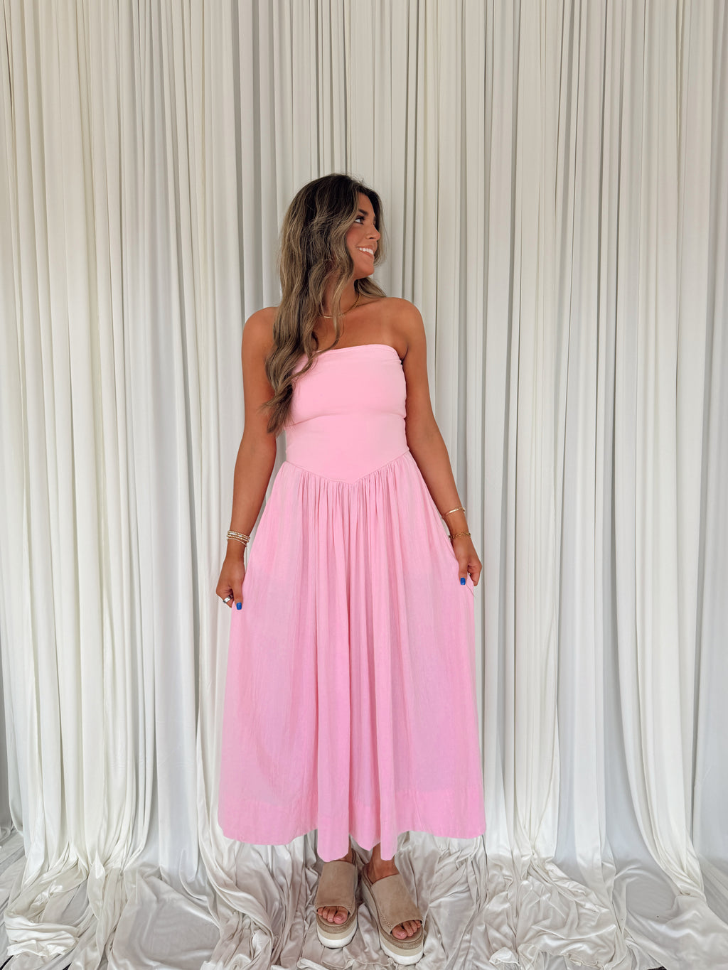 Strapless Maxi Dress