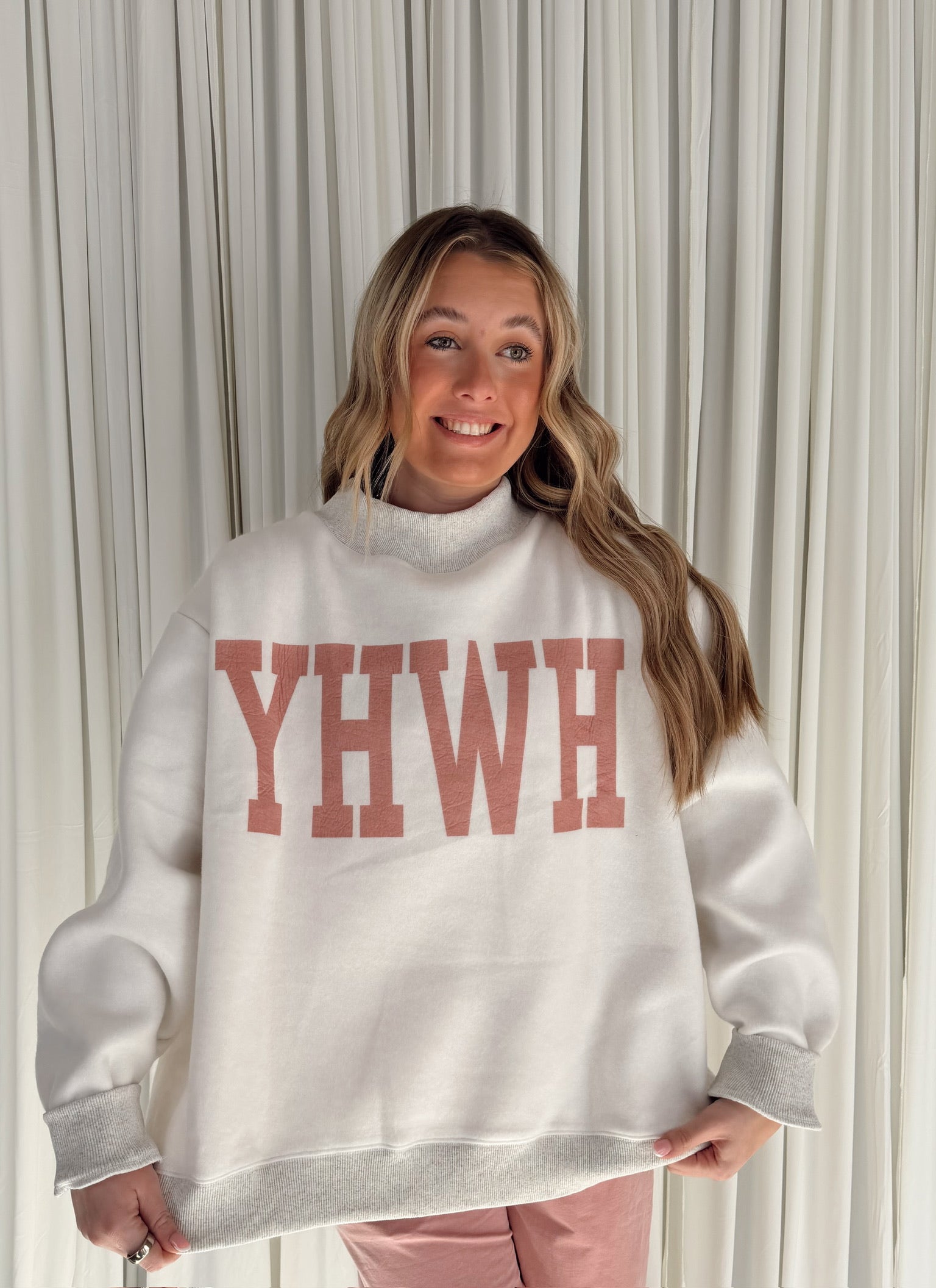 YESHUA Reversible Mock neck Sweatshirt