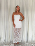 Strapless Maxi Lace Dress