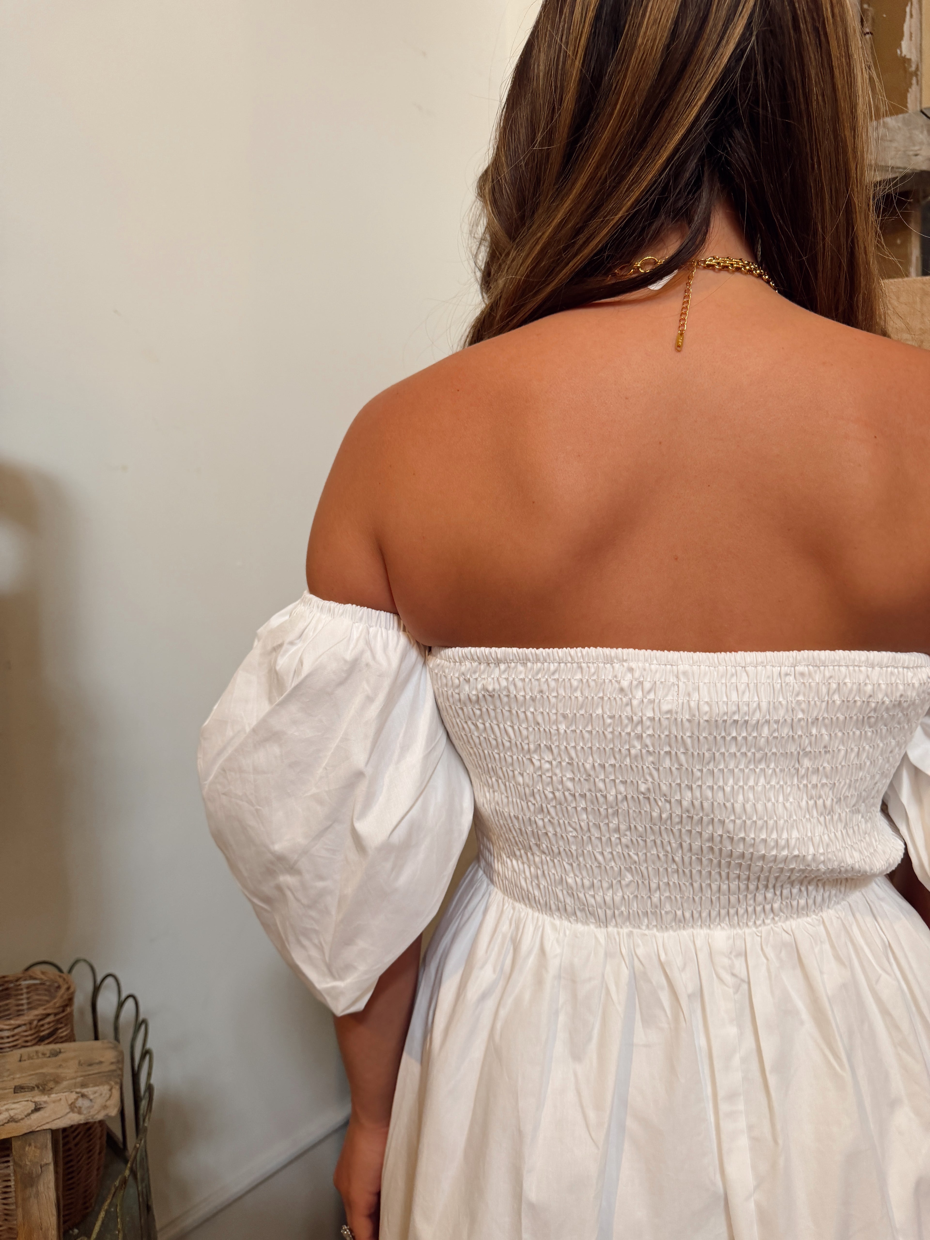 Off-the-Shoulder Maxi Dress