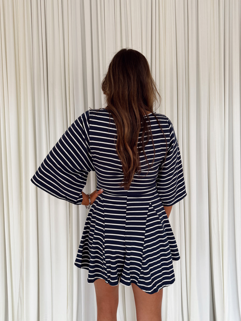Striped Flowy Romper