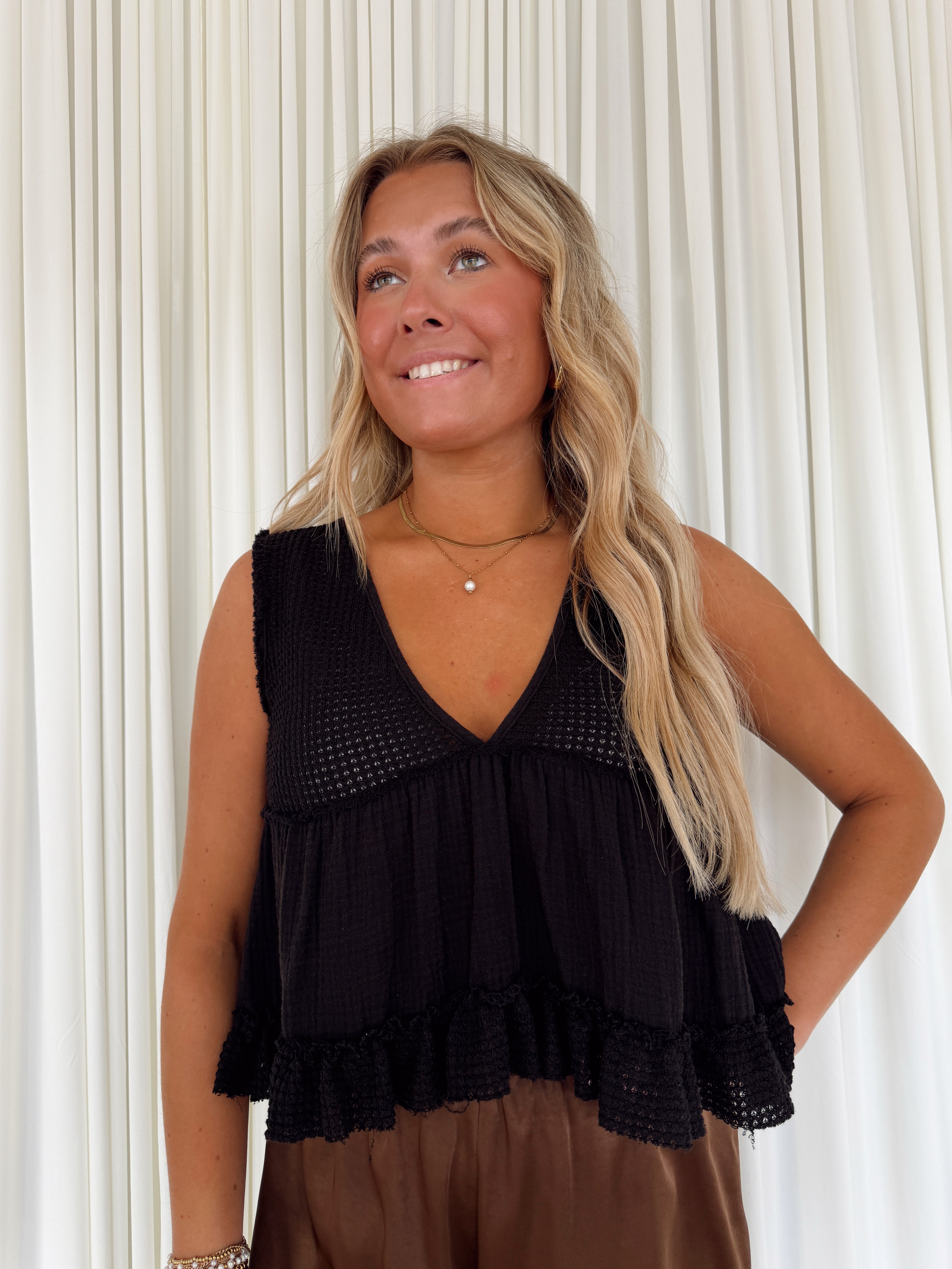 Mini Babydoll Sleeveless Tank