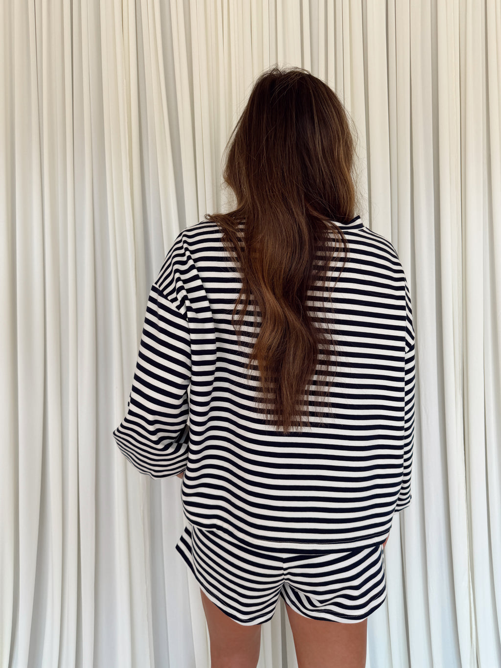 American Girl Oversized Striped T-shirt
