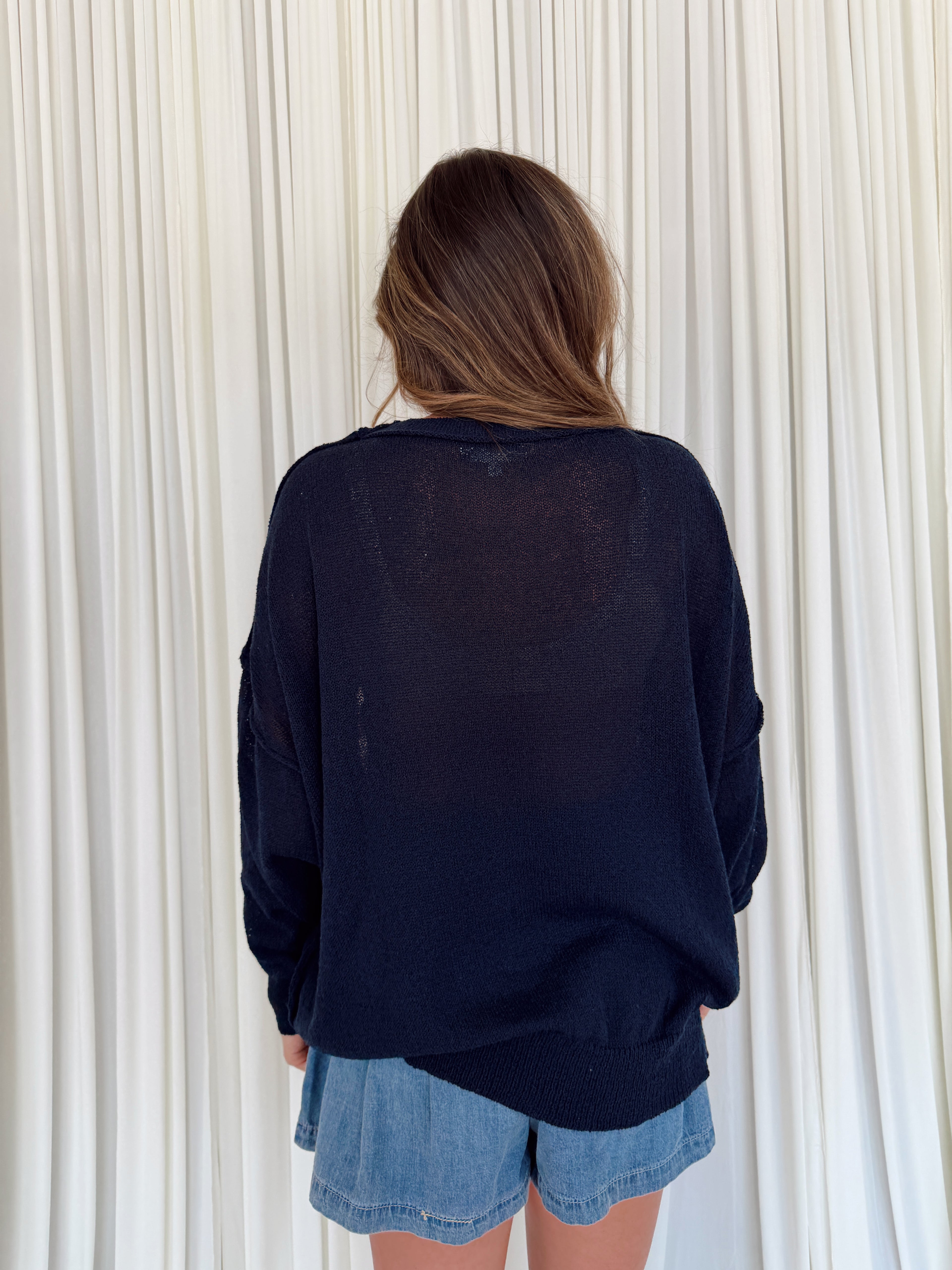 USA Flag Long Sleeve Pullover Sweater