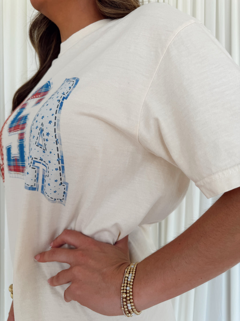 USA Patchwork Tee