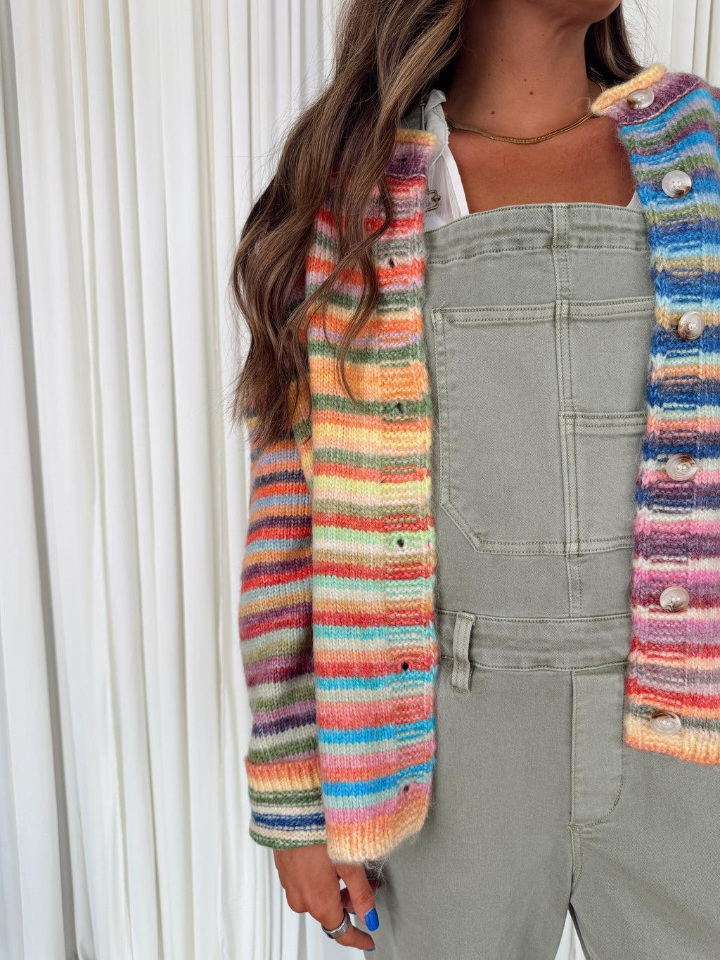 Button-Up Knit Sweater Cardigan