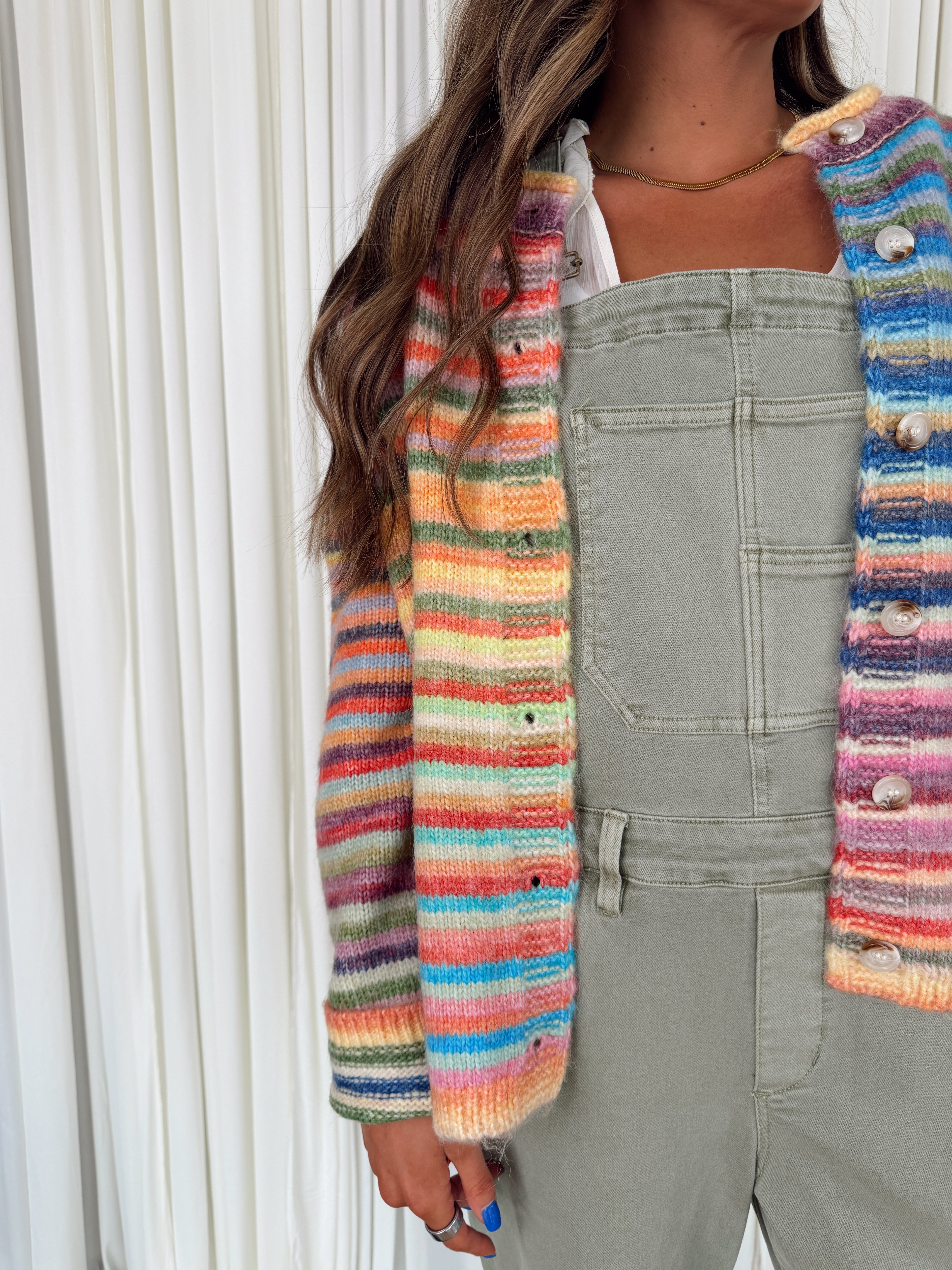 Button-Up Knit Sweater Cardigan
