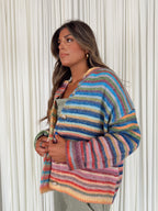Button-Up Knit Sweater Cardigan