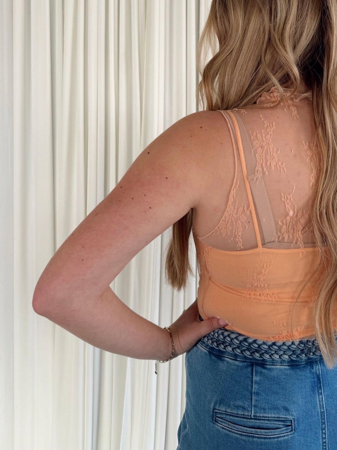 Aubrey Lace Sleeveless Top Knit