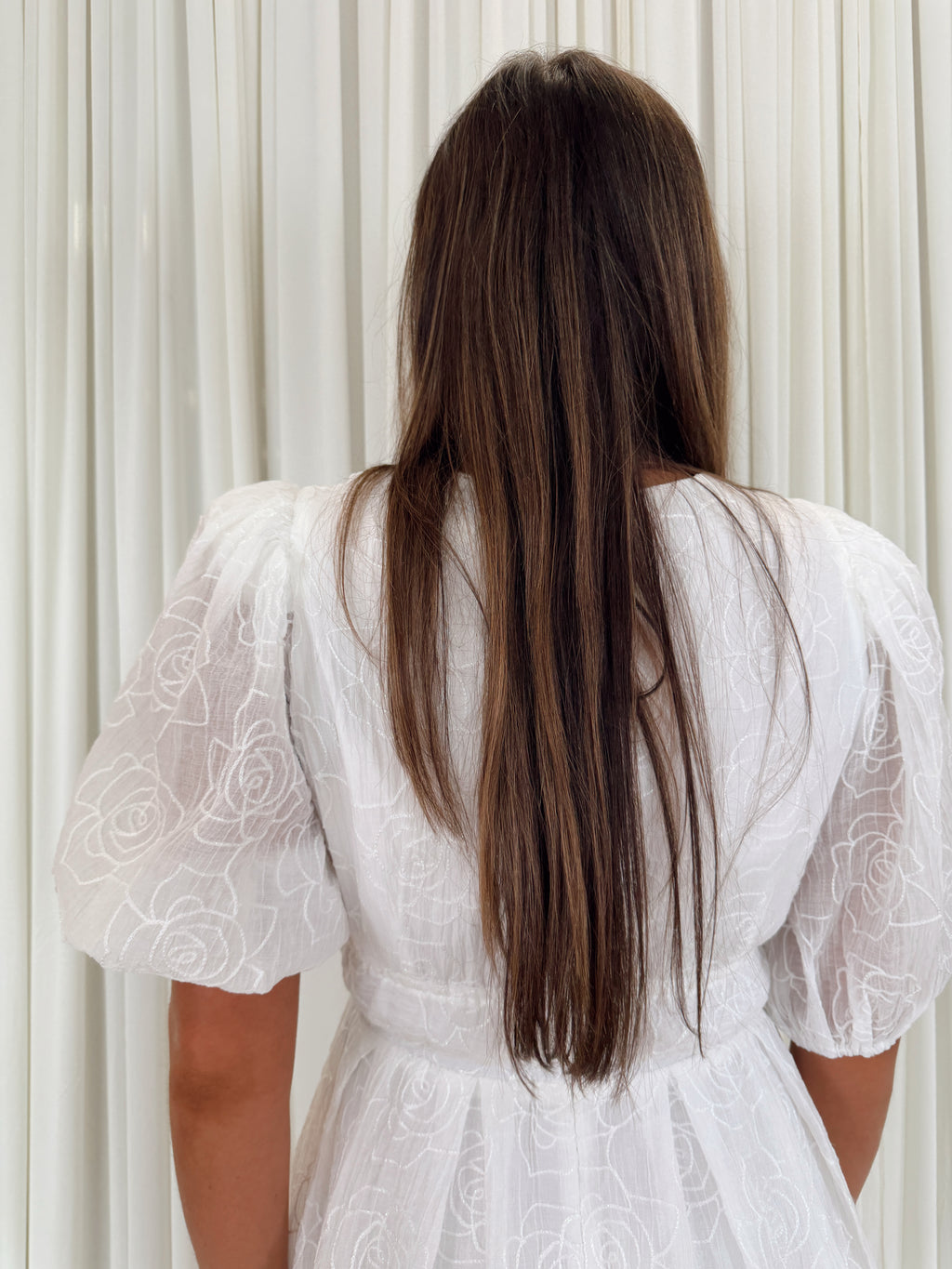Textured Rose Mini Dress
