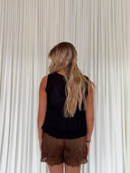 Elastic Waist Shorts with Lace