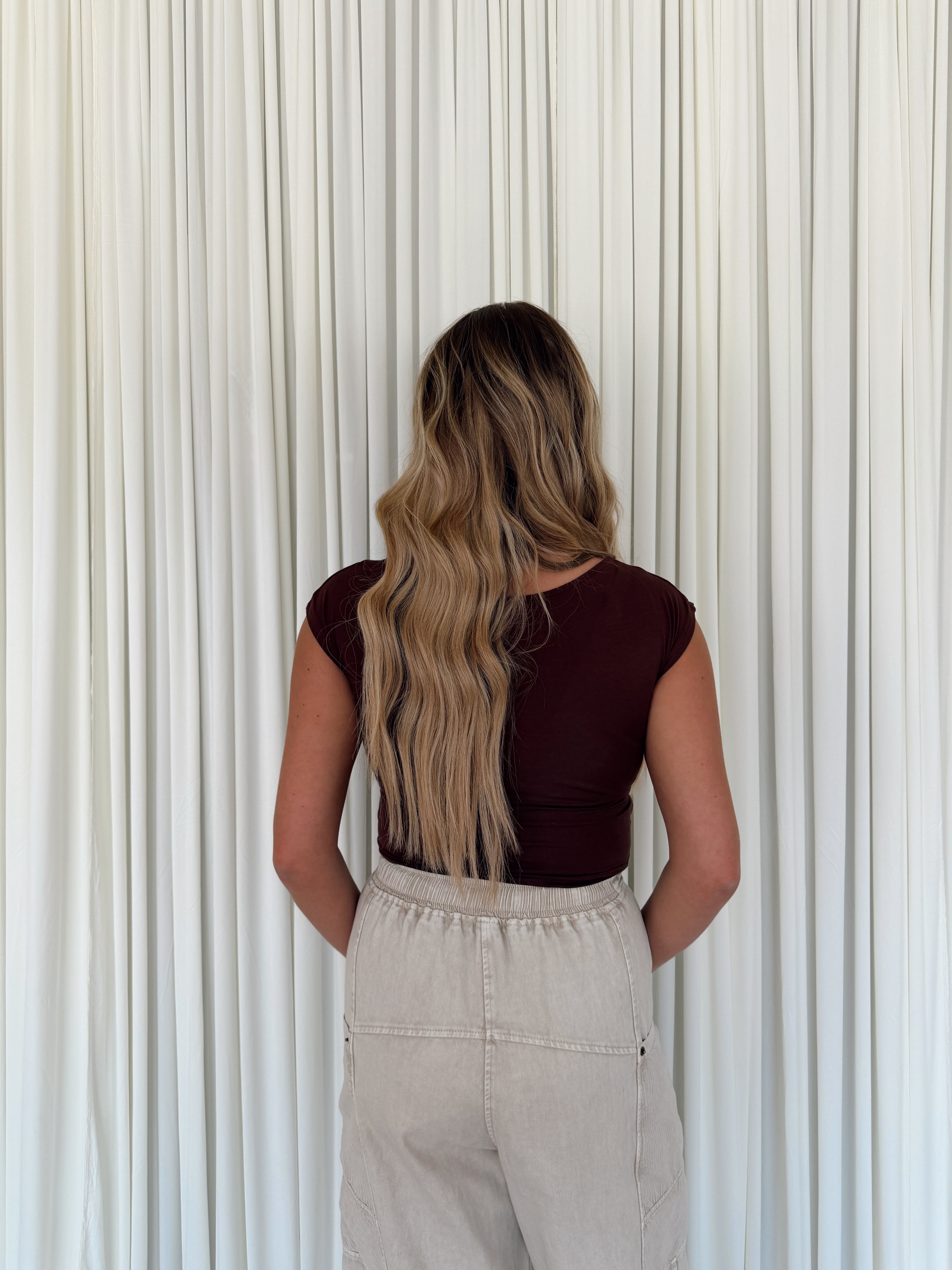 Asymmetrical Wrap Neckline Knit Top