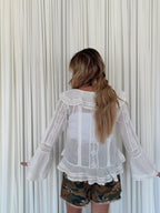 Ruffle Long Sleeve Shirt