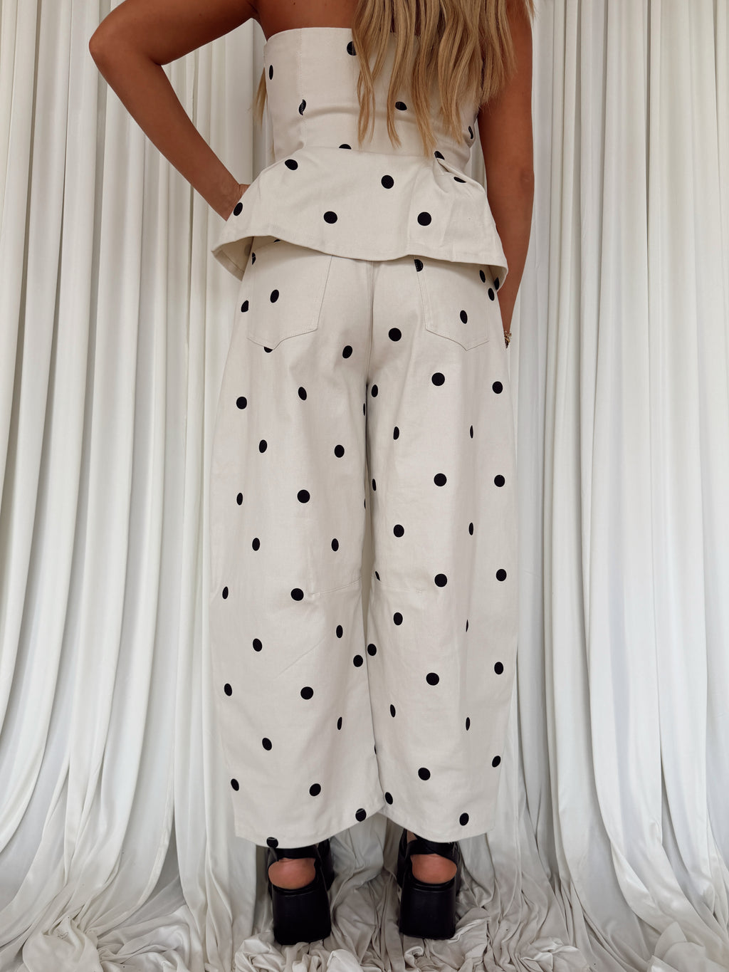 Polkadot Barrel Pants