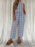 Pastel Plaid Pants