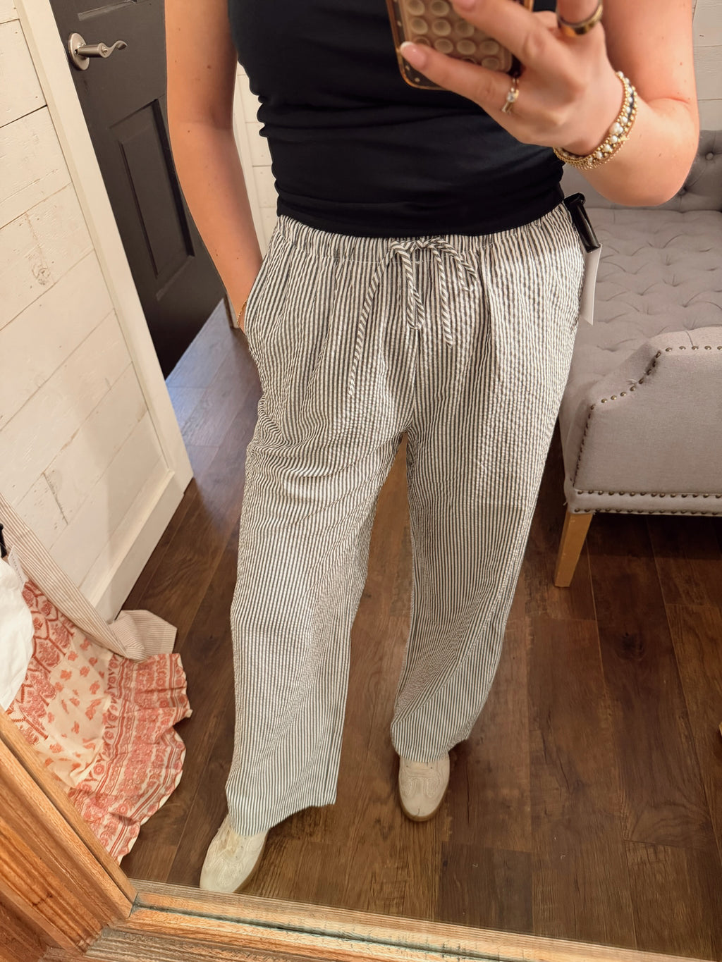 Striped Wide Leg Pants