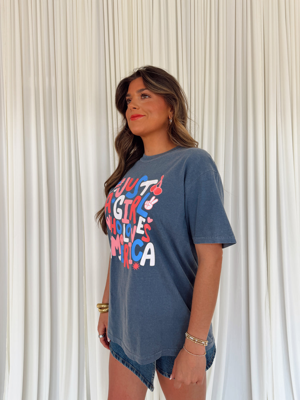 Just a Girl who Loves America Tee