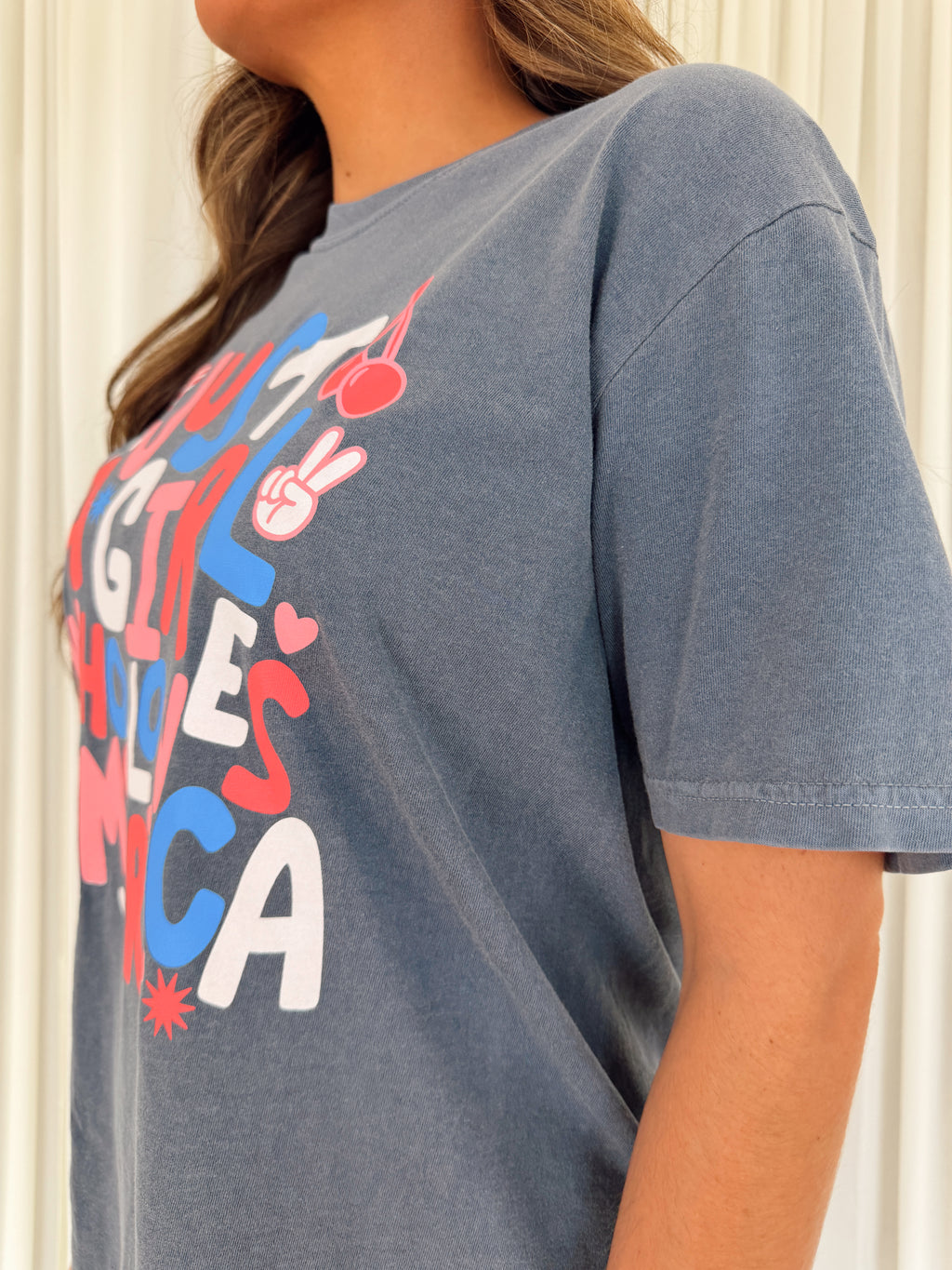 Just a Girl who Loves America Tee