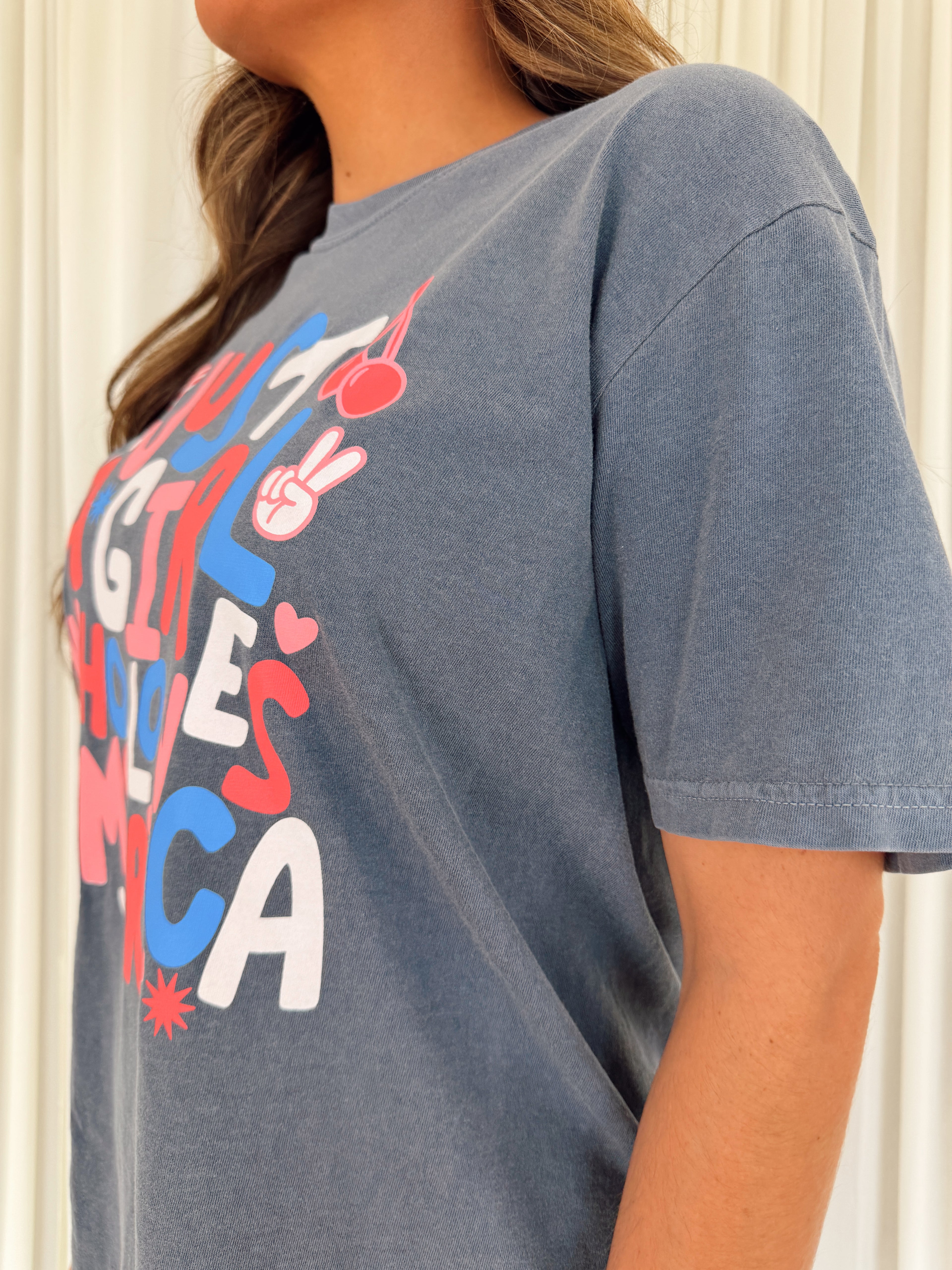 Just a Girl who Loves America Tee