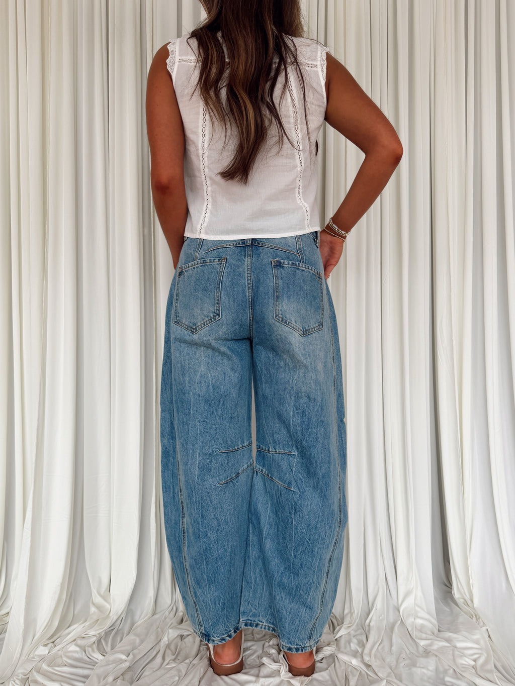 Mineral Washed Barrel Pants