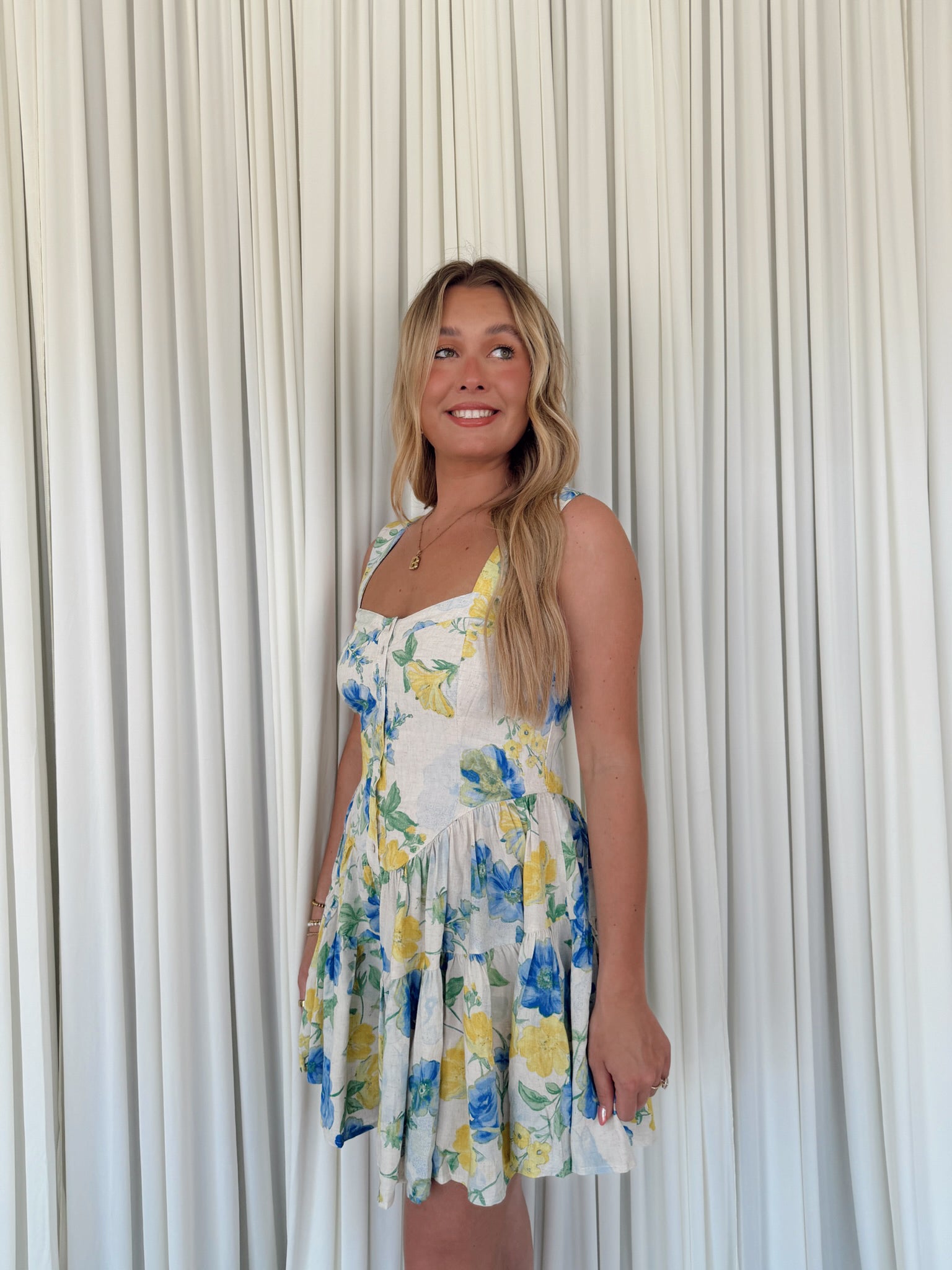 Floral Tiered Ruffle Romper
