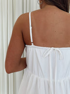 Square Neck Flare Mini Dress