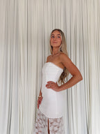 Strapless Maxi Lace Dress