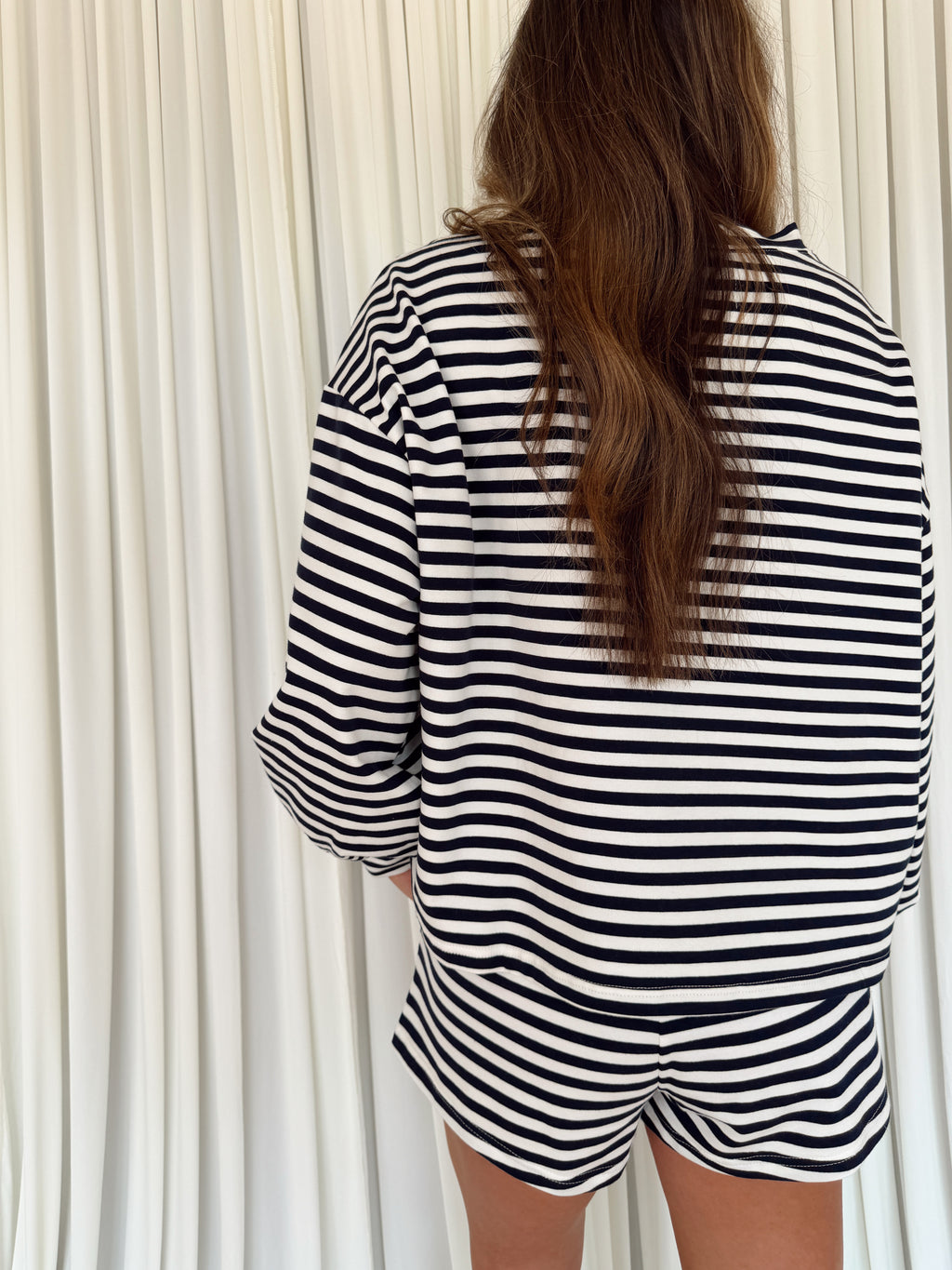 American Girl Oversized Striped T-shirt