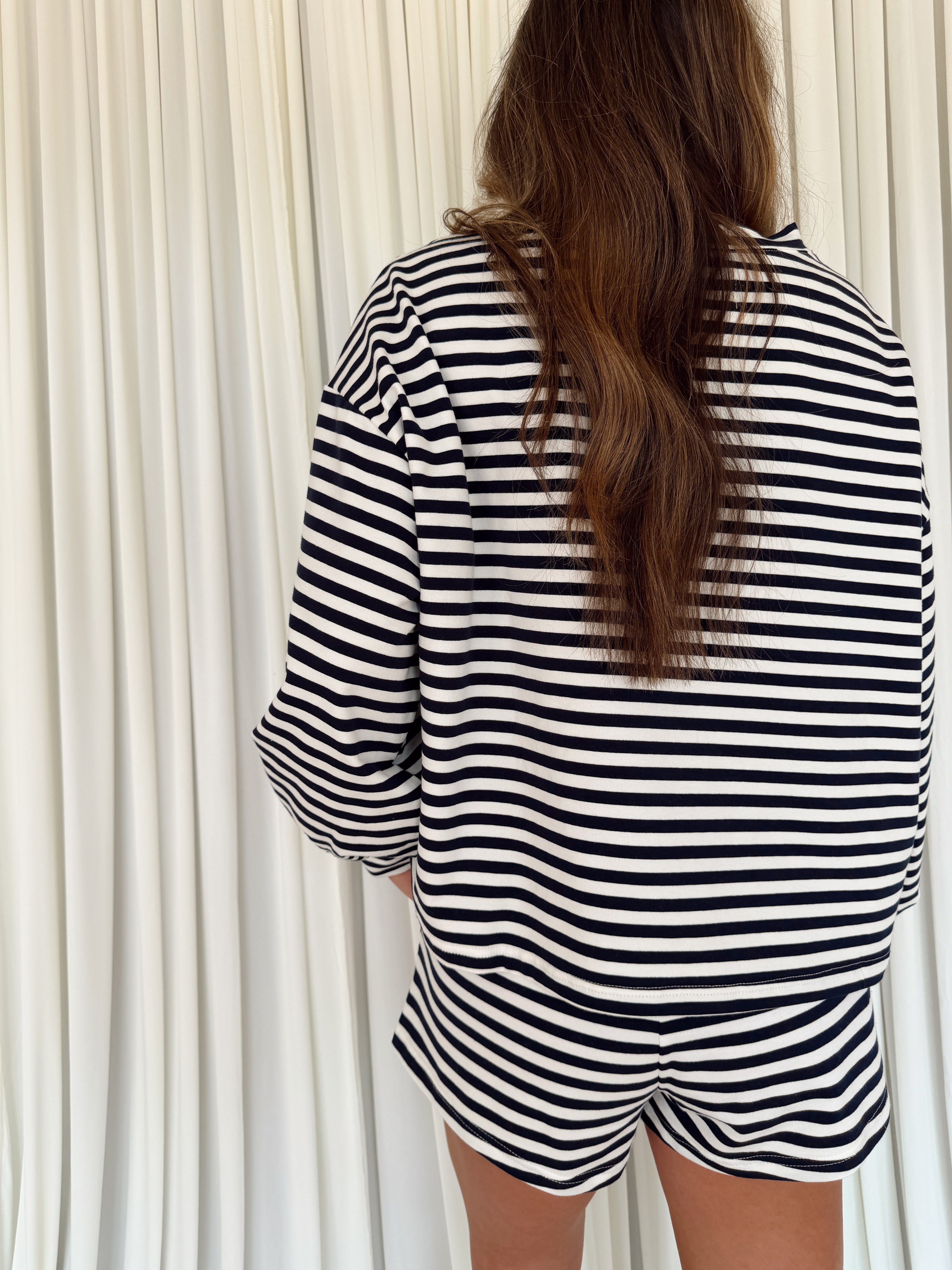American Girl Oversized Striped T-shirt