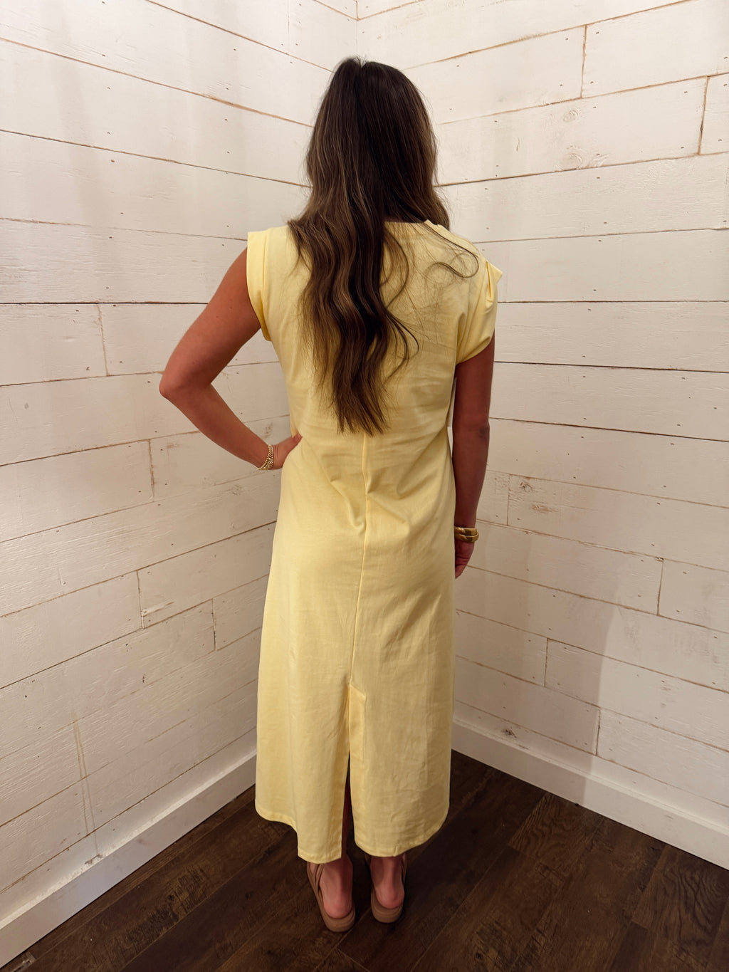Cap Sleeve Knit Midi Dress