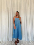 Denim Chambray Maxi Dress