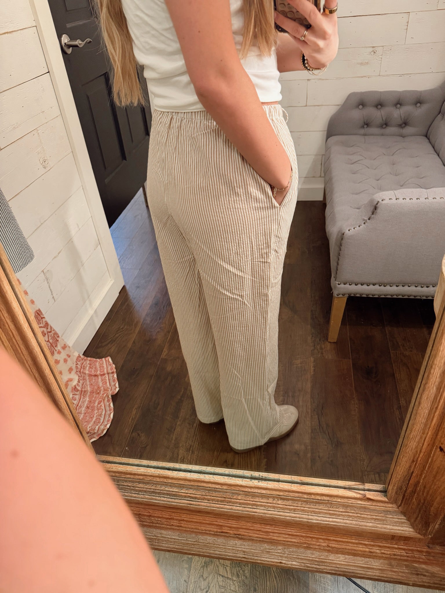 Striped Wide Leg Pants