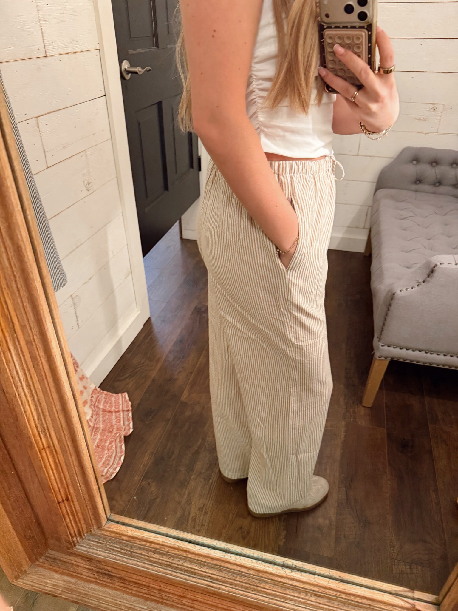 Striped Wide Leg Pants