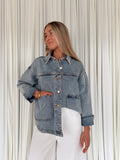 Denim Jacket with Square Pockets