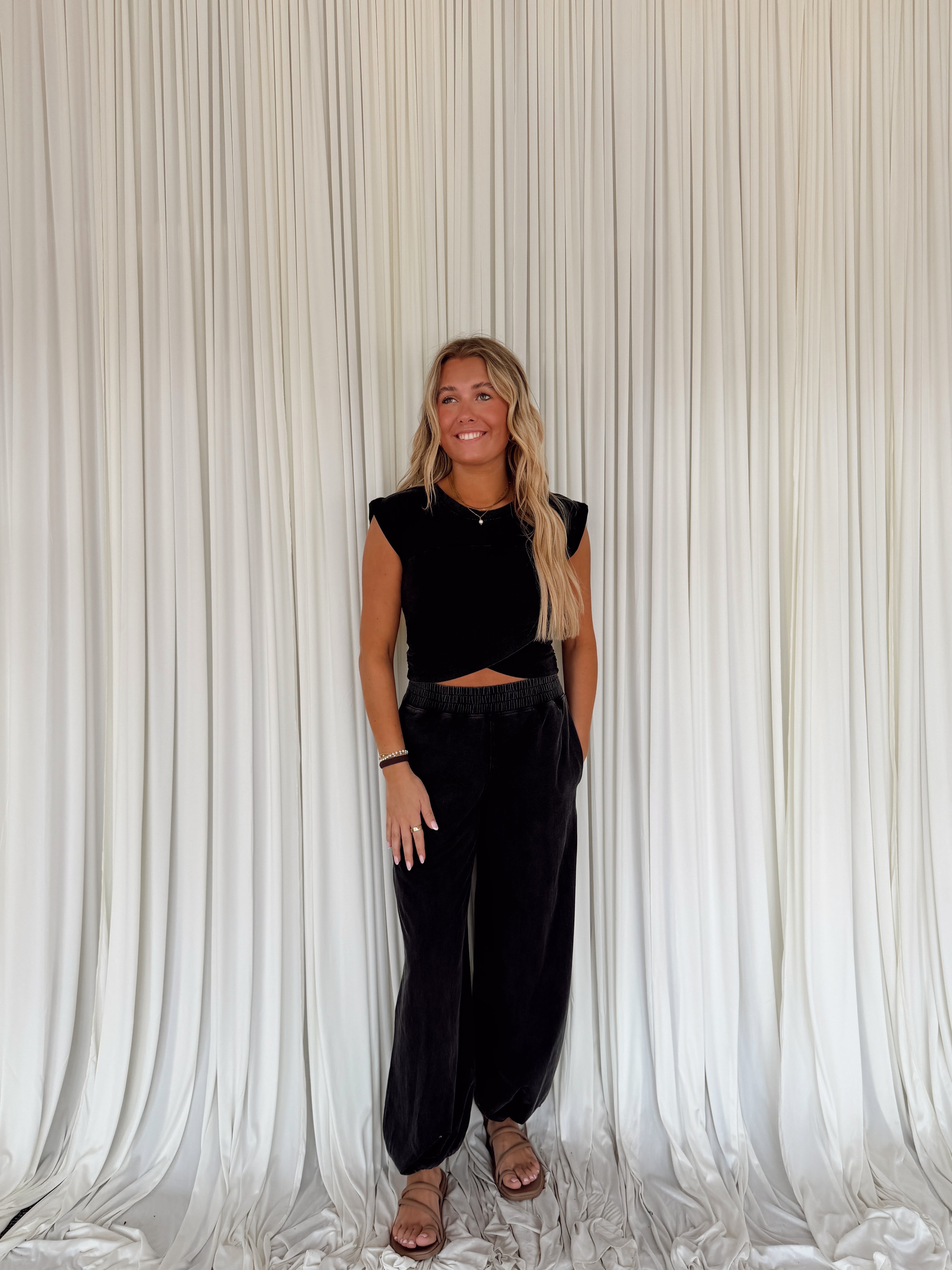 Short Sleeve Wrap Top