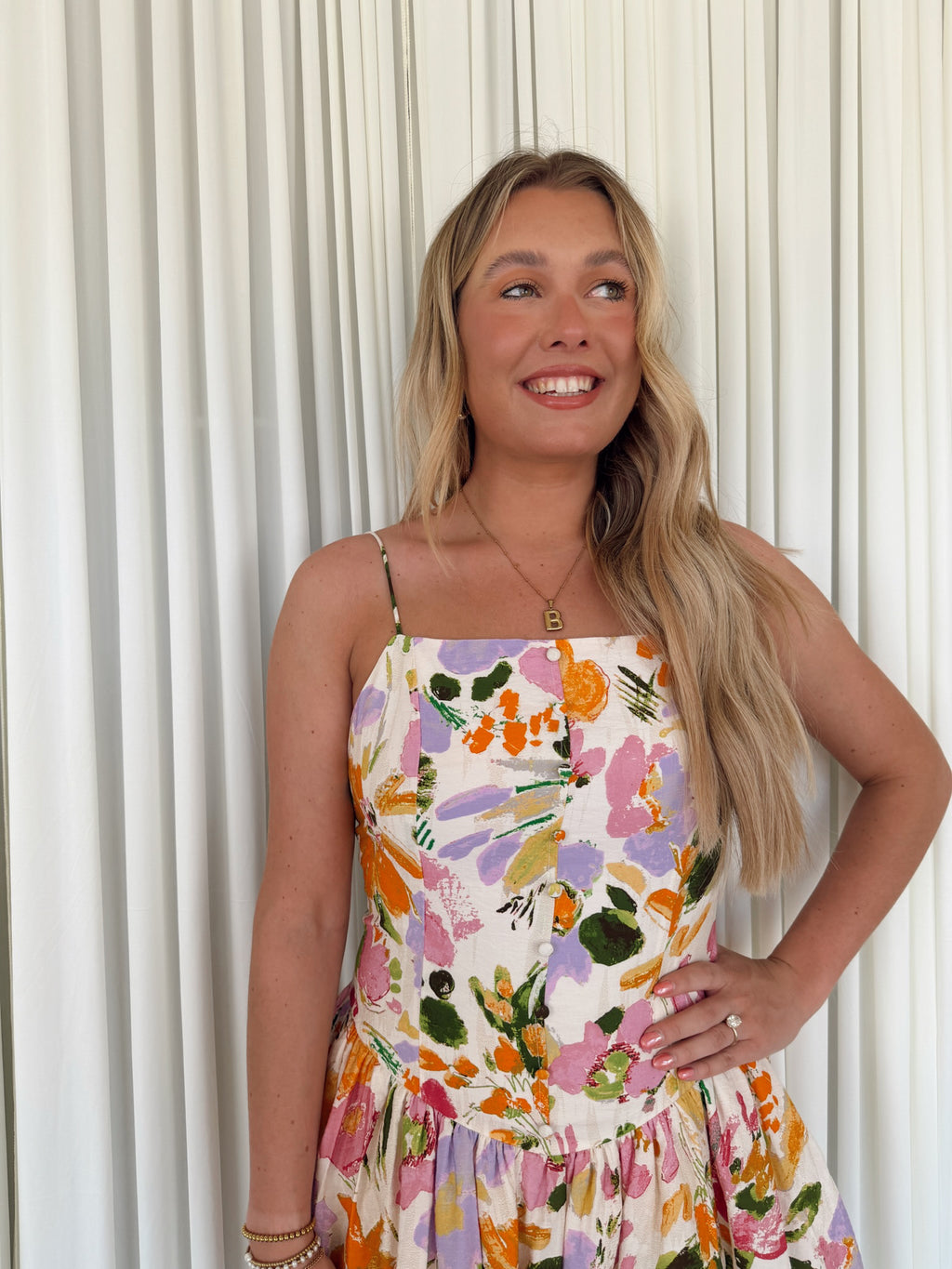 Drop-Waist Bubble Mini Dress