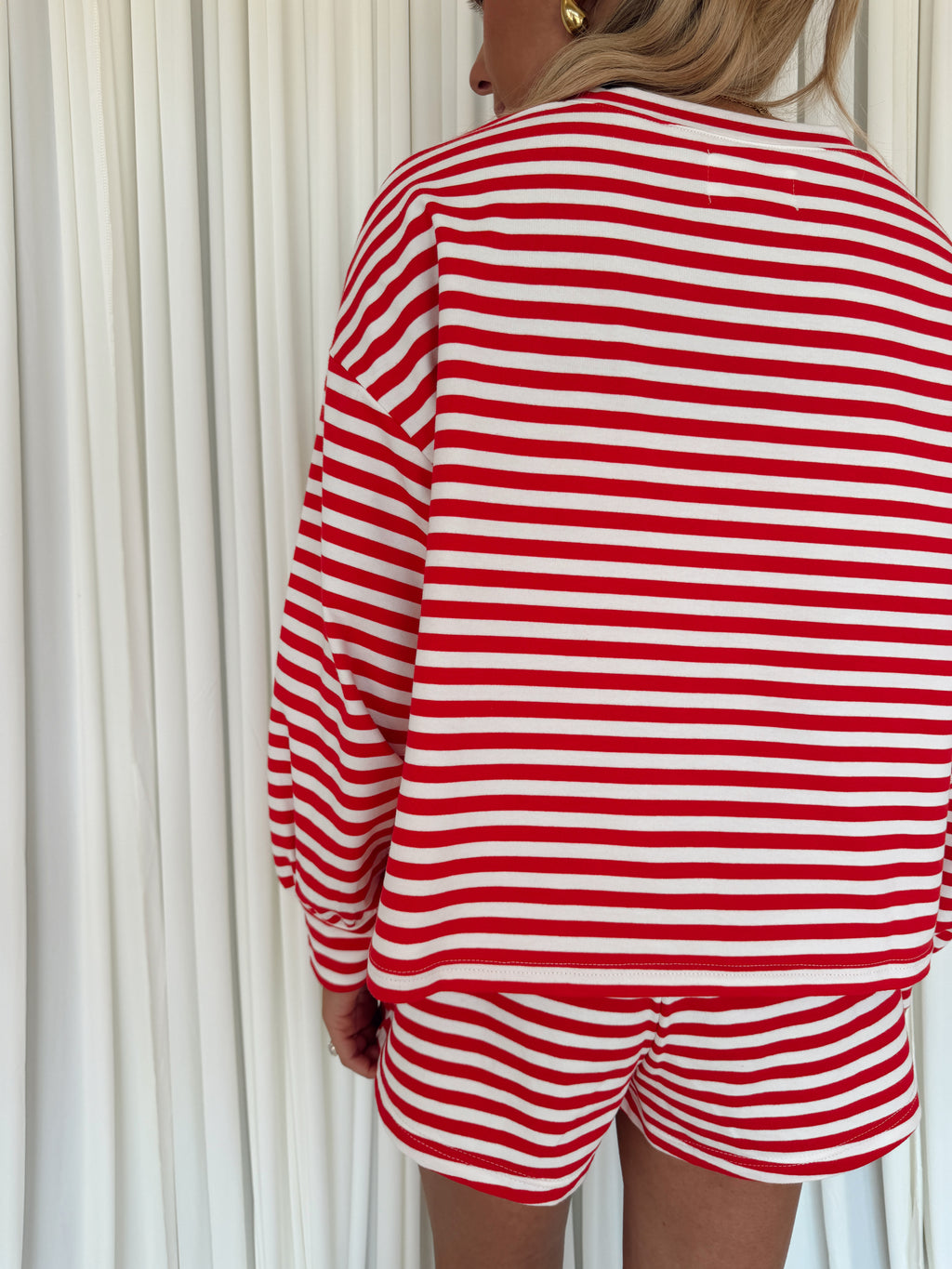 American Girl Oversized Striped T-shirt